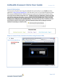 LGHealth iConnect Citrix User Guide
