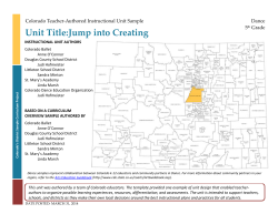 Jump into Creating Instructional Unit