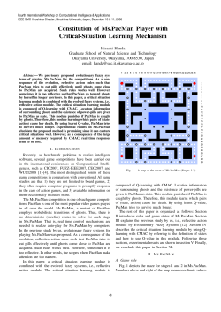 Constitution of Ms.PacMan Player with Critical