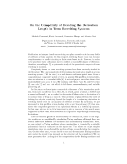On the Complexity of Deciding the Derivation Length in Term