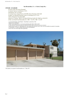 San Bernardino, CA - 4 Units (Conejo Dr.)