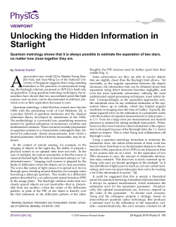 Unlocking the Hidden Information in Starlight
