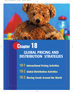 Chapter 18: Global Pricing and Distribution Strategies