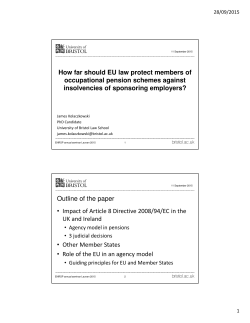 How far should EU law protect members of occupational