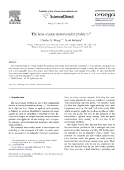 The loss-averse newsvendor problem