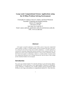 Large-scale Computational Science Applications using