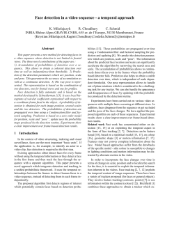 Face detection in a video sequence