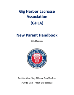 Gig Harbor Lacrosse Association (GHLA) New
