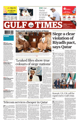 Siege a clear violation of Riyadh pact, says Qatar