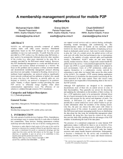 4.2 Adapting the membership tree to mobility - INRIA