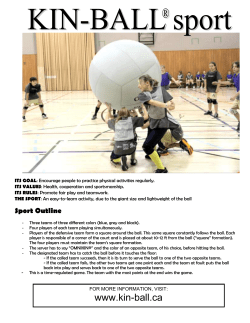 KIN-BALL&reg; Sport Basic Rules