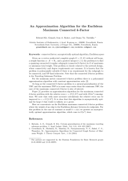 An Approximation Algorithm for the Euclidean Maximum Connected