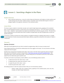 Geometry Module 4, Topic A, Lesson 1: Teacher Version