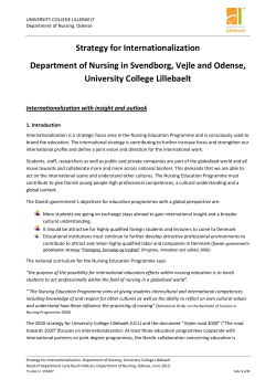 Strategy for Internationalization