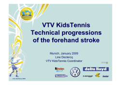 Declercq - KidsTennis Technical Progressions FH