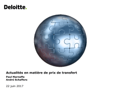 Belgian transfer pricing documentation