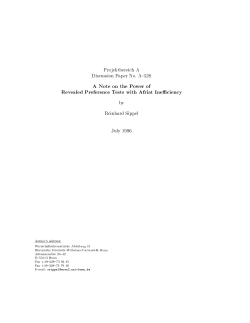 A Note on the Power of Revealed Preference Tests with Afriat Ine