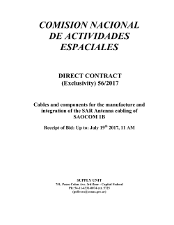 Nº 56/2017 Receipt of Bid - Oficina Nacional de Contrataciones
