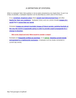 Dystopian Fiction notes