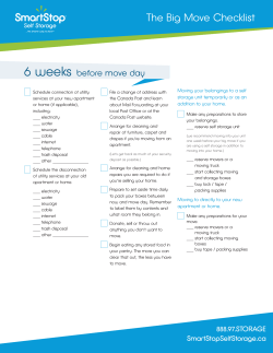 The Big Move Checklist - SmartStop Self Storage