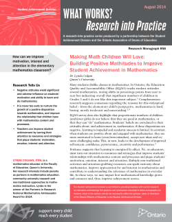 Making Math Children Will Love: Building