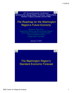 The Roadmap to Our Region`s Economic Future
