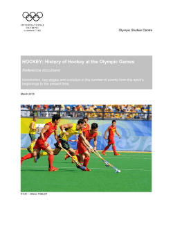 HOCKEY: History of Hockey at the Olympic Games