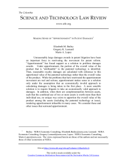 “apportionment” in patent damages