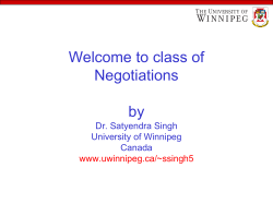 Negotiations in International Business