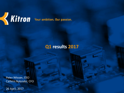 Presentation Q1 2017