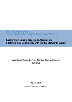 Fostering their Consistency with the ILO Standards System   pdf