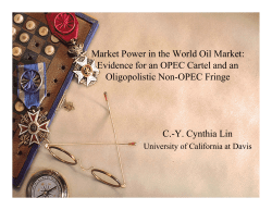 Evidence for an OPEC Cartel and an Oligopolistic Non