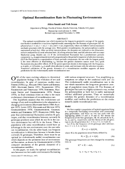 Optimal Recombination Rate in Fluctuating Environments