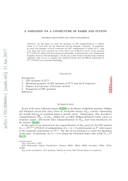 A variation on a conjecture of Faber and Fulton