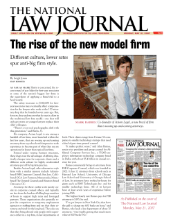 The rise of the new model firm