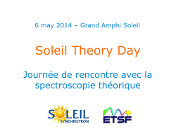 Soleil Theory Day - Ecole polytechnique