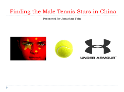 Finding the Chinese Tennis Stars