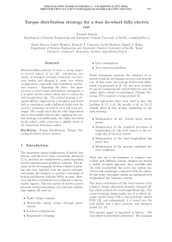 Torque distribution strategy for a four In