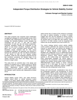 Independent Torque Distribution Strategies for Vehicle Stability