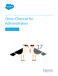 Omni-Channel for Administrators