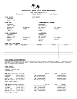 Club Info Form