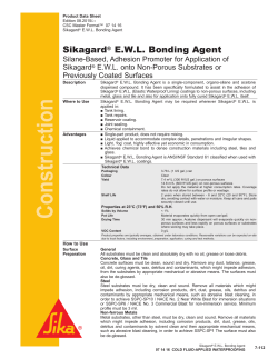 Sikagard&reg; EWL Bonding Agent