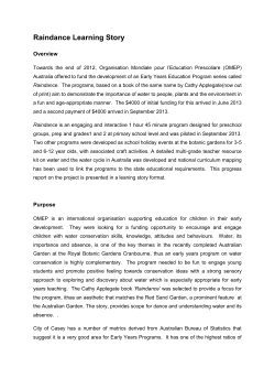 Raindance Learning Story (MS Word - 495 kB)