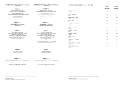 S SET MENU £75 Per Person, Minimum of 2 Persons SET MENU