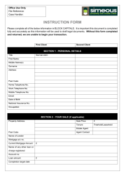 instruction form - Simeous Property Law