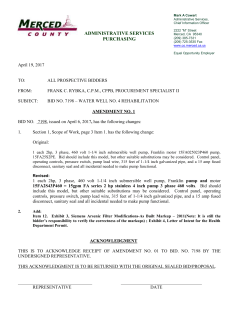 ADMINISTRATIVE SERVICES PURCHASING April 19, 2017 TO