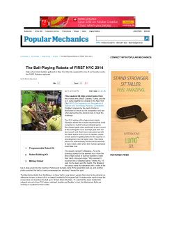 The Ball-Playing Robots of FIRST NYC 2014 - Popular