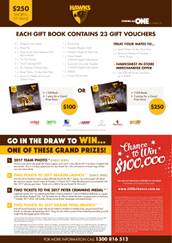 GO IN THE DRAW TO WIN