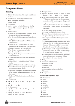 Dangerous Game - English Center