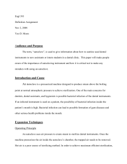 Definition Assignment-- Autoclave